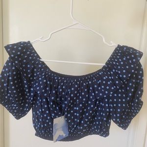 Revolve Poka dot top!